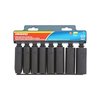 Weller Crescent Assorted in. X 1/2 in. drive SAE 6 Point Deep Impact Socket Set 8 pc CIMS2N